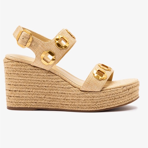 Larroude Milan Espadrille In Beige Raffia - Picture 9 of 13